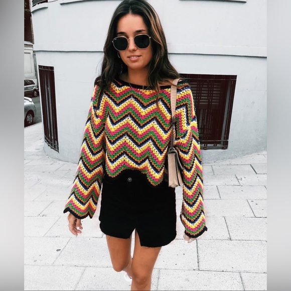 Zara | Crocheted Tribal Stylish Top. Zara’s Bloggers - Picture 1 of 12